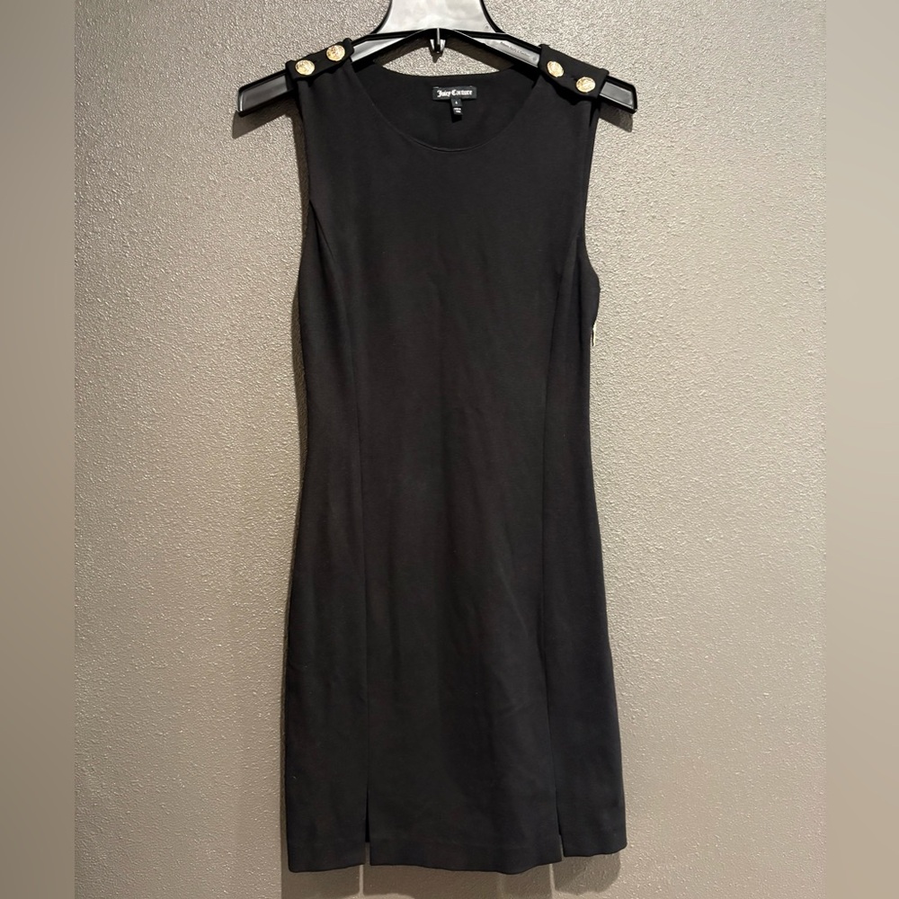 Juicy Couture Little Black Dress Gold Detail | OLD MONEY | NWOT Size 4